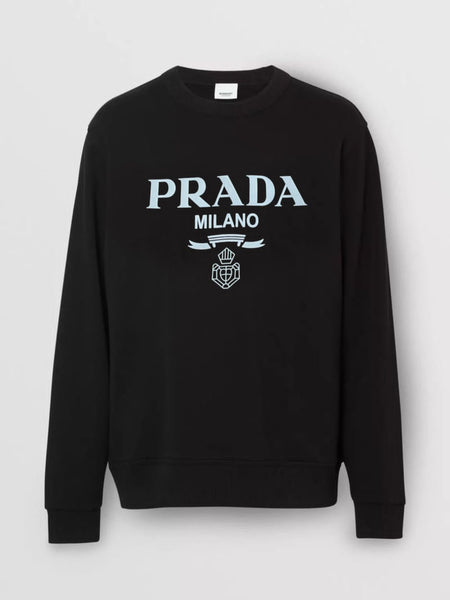 New Arrive Logo-Print Cotton Sweatshirt