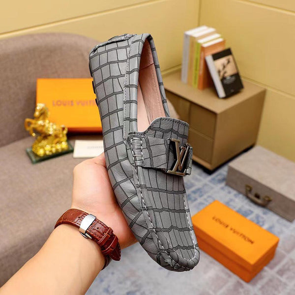 Exclusive Alligator Pattern Leather Loafers