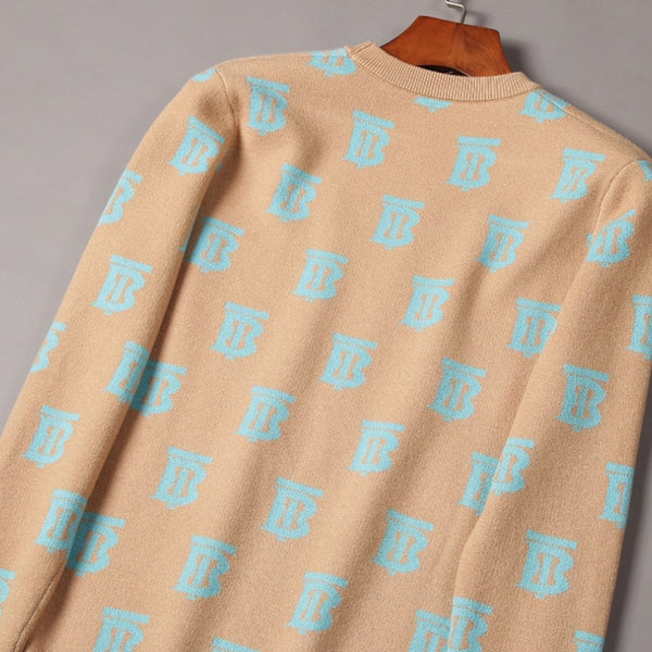All-Over Logo Patched Pattern Pullover
