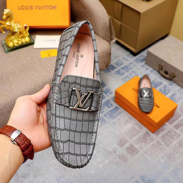 Exclusive Alligator Pattern Leather Loafers