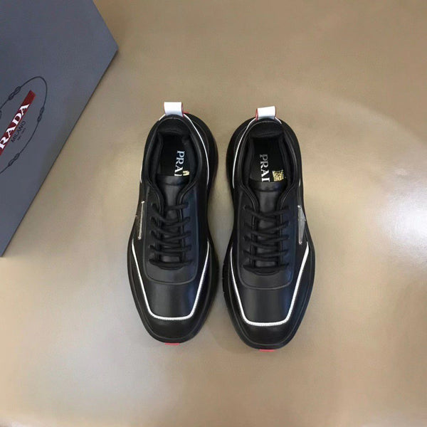 Men High-Quality Sneakers With Logo Plaque