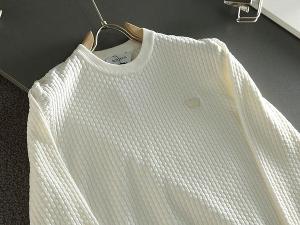 Men Latest Textured Pattern Pullover