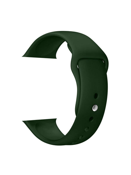 Silicone Sports Watch Strap for Apple Watch Series 5/4/3/2/1 (Bottle Green)