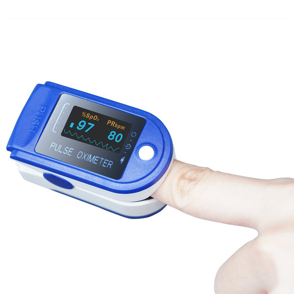 Fingertip Pulse Oximeter Blood Oxygen Saturation and Heart Rate Monitor