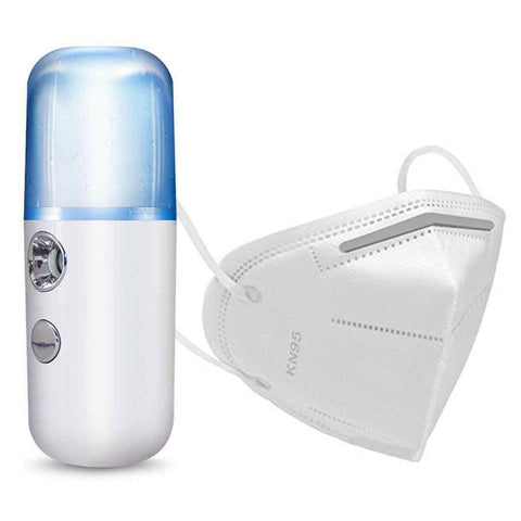 Mini Sanitizer Spray And KN95 Mask Combo