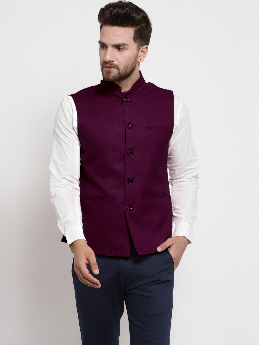 Buy White 3-Piece Ethnic Suit for Men by Even Online | Ajio.com
