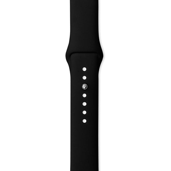 iWatch Soft Silicone Strap Compatible with Apple Watch (Black)