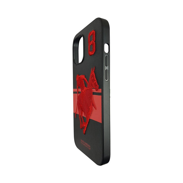 Santa Barbara Polo Garner Back Case Cover for Apple iPhone - Red & Black