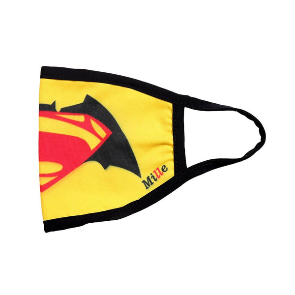 Super Man & Bat Man Face Mask -Printed Cloth Washable Reusable Face Mask Cover