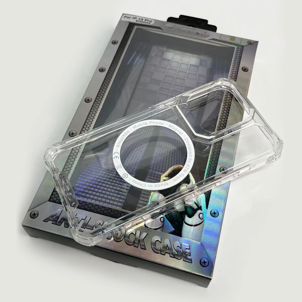 Hybrid Magnetic MagSafe Transparent Back Case Cover for 14 Series