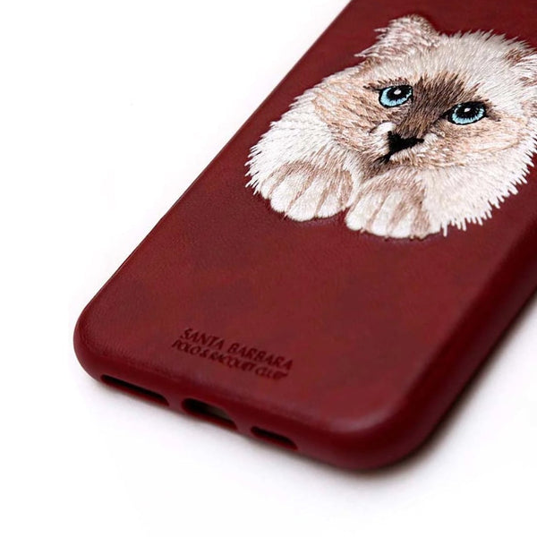 Santa Barbara Cat Back Case Cover for Apple iPhone 11, 12, 13 & 14 Series