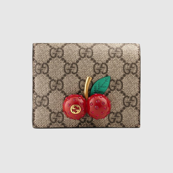 Supreme Card Case Wallet With Cherries