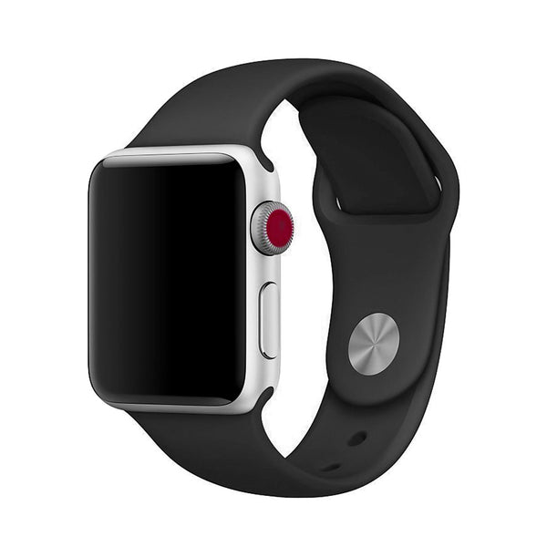 Silicone Sports Watch Strap for Apple Watch Series 5/4/3/2/1 (Dark Grey)
