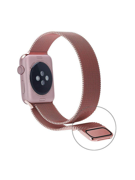 Stainless Steel Watch Strap for Apple Watch Series 5/4/3/2/1(Rose Gold)