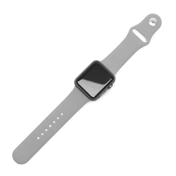 Silicone Sports Watch Strap for Apple Watch Series 5/4/3/2/1 (Grey)