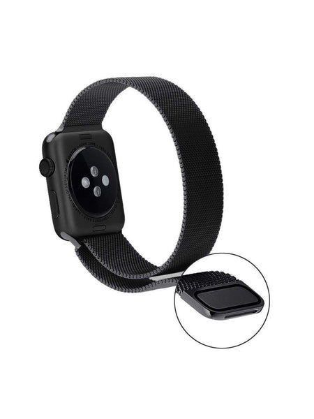 Stainless Steel Watch Strap for Apple Watch Series 5/4/3/2/1(Black)
