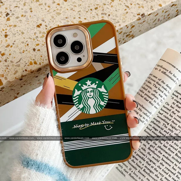 Premium Soft Silicon Coffee Case for Apple iPhone
