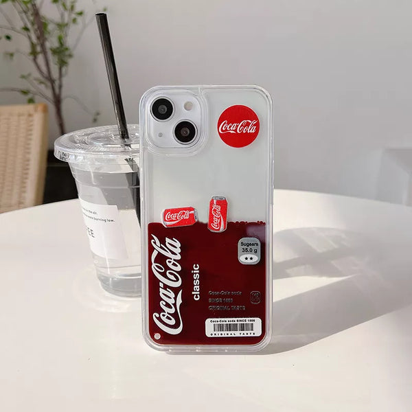 Liquid Soft Drink Back Case for iPhone