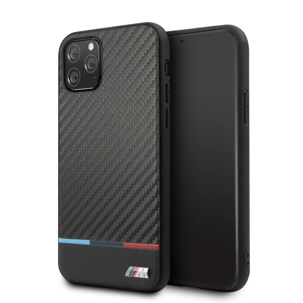 BMW Tricolor With Metal Logo For iPhone - Black