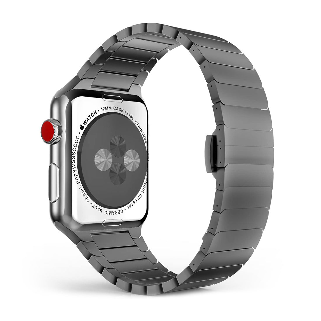 Classic Stainless Steel Bracelet Apple Watch Band.