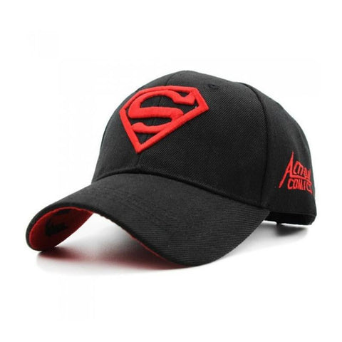 Black Superman Embroidered Baseball cap