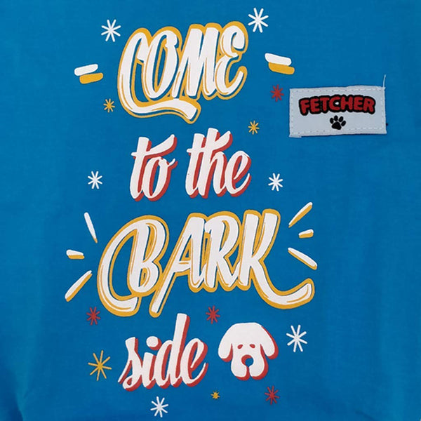 Blue 'Come To The Bark Side' Premium Dog T-Shirt for Small Breeds