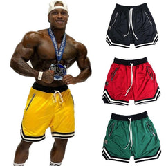 Mens Bodybuilding Fast Dry Boardshorts Summer Joggers Loose Cool Sweatpants Male Gyms Fitness Workout Beach Shorts