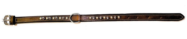 Leather Spike Stud Dog Collar for Medium Size Dog Breed