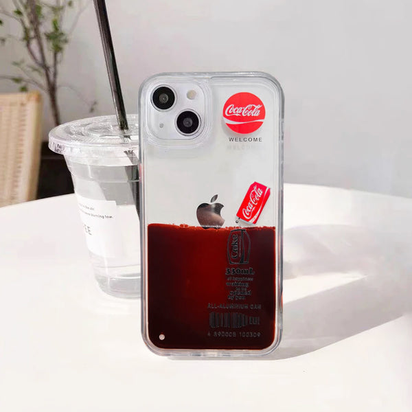Liquid Soft Drink Back Case for iPhone 13 & 14 Series