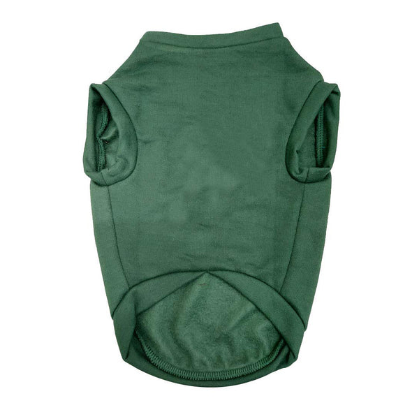 Dark-Green Premium Warm Fleece Dog Sweatshirt for Small Breeds