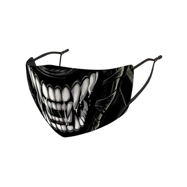Deadpool, Punisher & Monster Face Printed Face Mask (Pack Of 3)