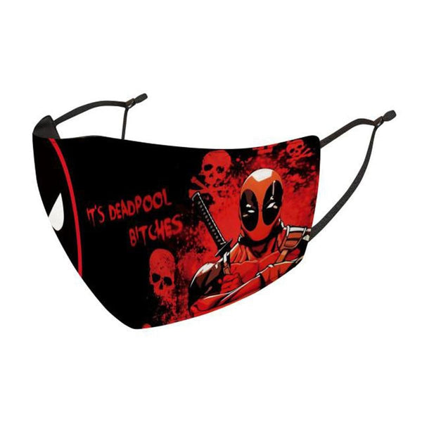 Combo of Deadpool & Punisher Printed Face Mask Washable Reusable Face Mask Cover