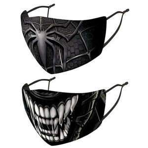 Combo of Spiderman & Monster Printed Face Mask Washable Reusable Face Mask Cover