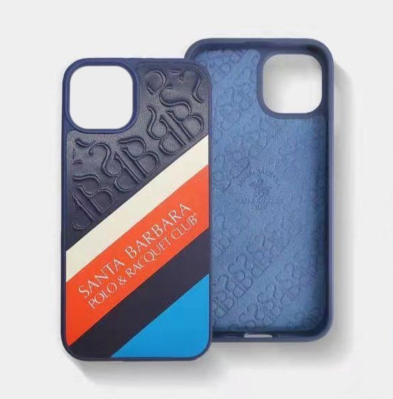 Santa Barbara Polo & Racquet Club Back Case Cover for Apple iPhone - Blue
