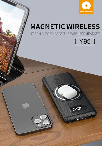10000mah magnetic wireless 15W charging Power Bank For iPhone - Yard of Deals