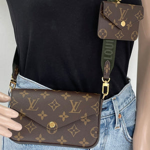 LV Pu Leather Casual Sling bag Louii Vuittto Multi Pochette Sling
