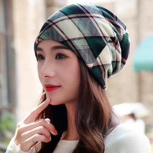 New Polyester Cotton Casual Floral Headscarf Fashion Female Spring Autumn Scarf Cap Hats