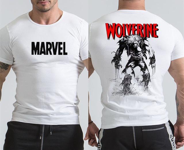 Marvel Hulk T Shirt Avengers Printed Short sleeve T-shirts Men Gyms Workout Tee Cotton Fitness Clothing 2018 Male Crossfit Tops