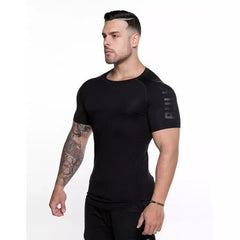Running Sport Compression Skinny Gym Fitness Bodybuilding T-shirt For Men