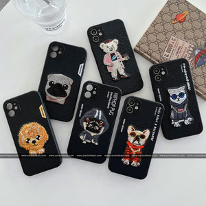 Embroided Back Case Cover for Apple iPhone
