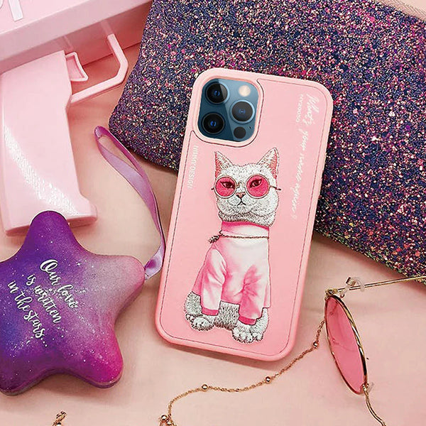 Nimmy 3D Embroided Case Cover for Apple iPhone