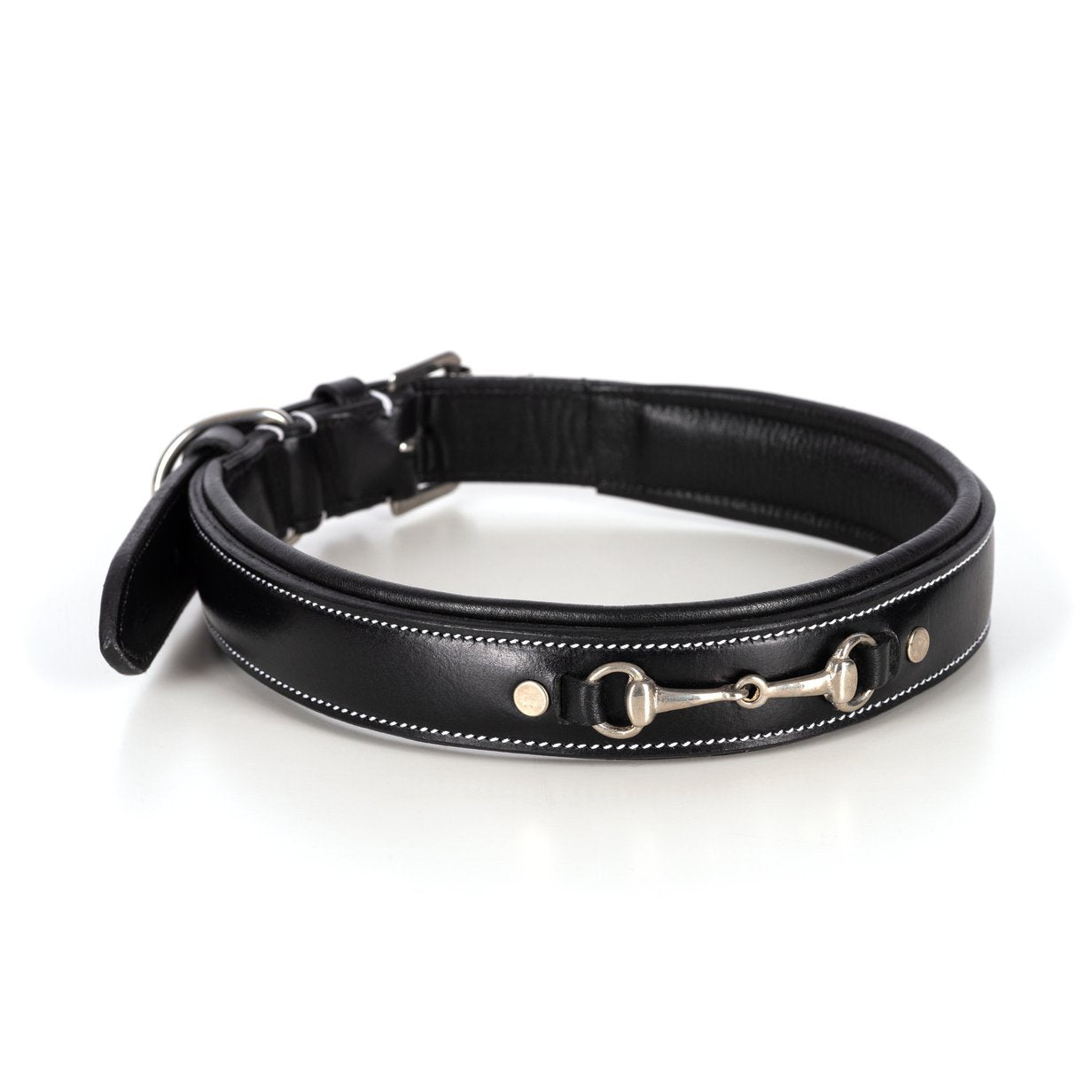 Snaffle Swarovski Patent Leather Premium Quality Dog Collar