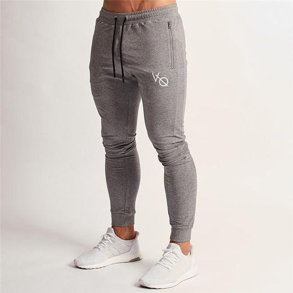 2019 New Men Brand Joggers Sweatpants Gyms Workout Fitness Cotton Trousers Male Casual Fashion Skinny Track Pants - Yard of Deals