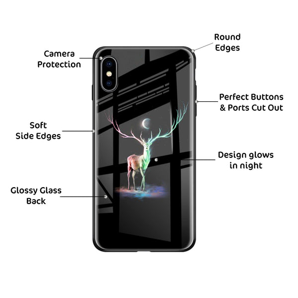 Design Glows In Night Printed Mobile Case Cover for Apple iPhone X