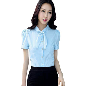 Casual Blue Half Sleeves top For women.