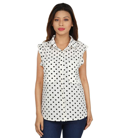 White Casual top For women
