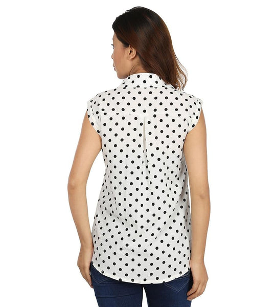 White Casual top For women