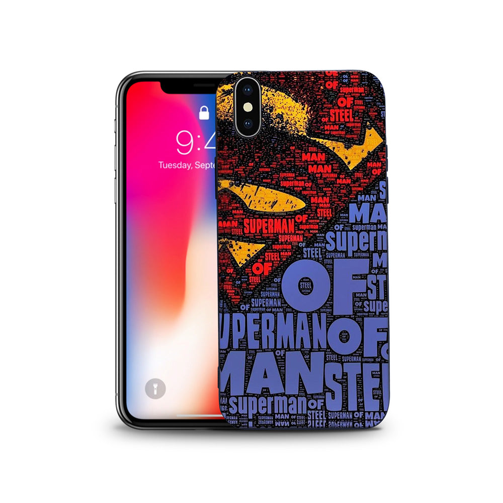 Embossed Printing Mobile Case Cover for Apple iPhone X