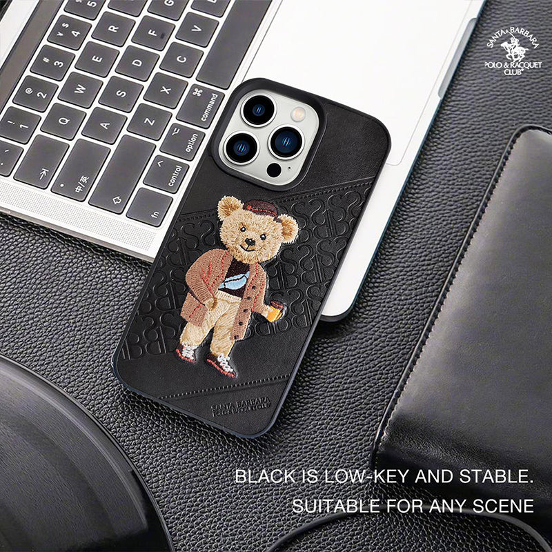 Santa Barbara Polo Bear Case Cover for Apple iPhone - Black