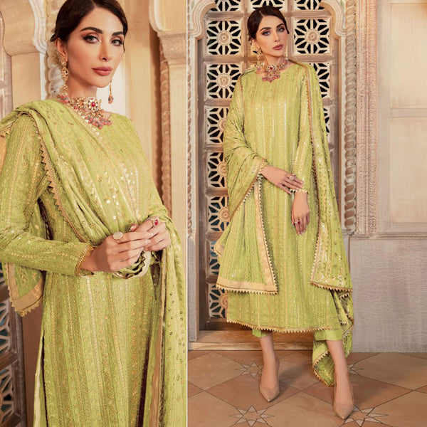 Semi-Stitched Heavy Georgette Suit With Heavy Embroidery  Work For Women.